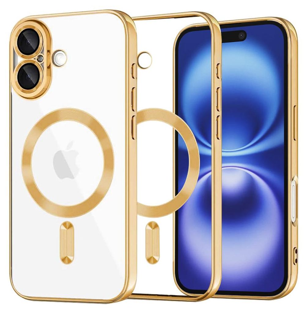 Crystal MagSafe Hülle für iPhone 16 - Gold KP38091