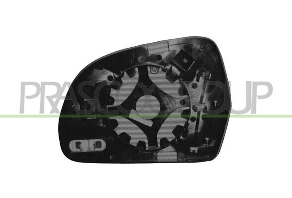 PRASCO Spiegelglas Außenspiegel Rechts für AUDI A4 Avant (8K5, B8) Beheizbar Asphärisch AD0247513