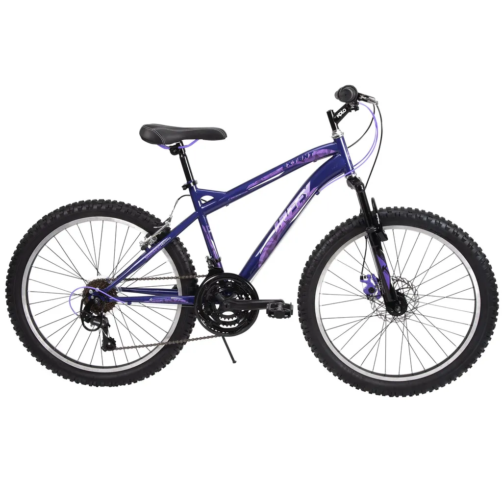 VTT Huffy Extent 24 pouces Violet pour Enfant de 9 à 12 ans avec Freins