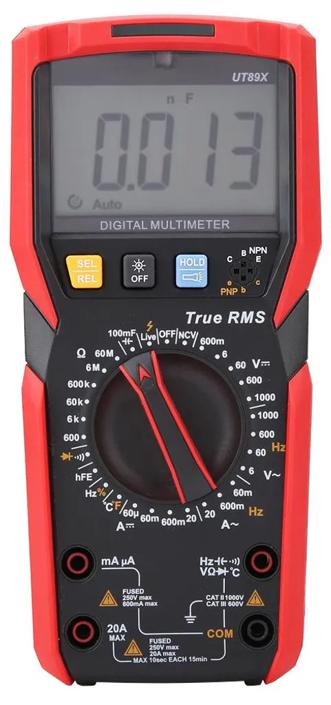 Multimètre numérique pour électricien UT89X mesure de température NVC