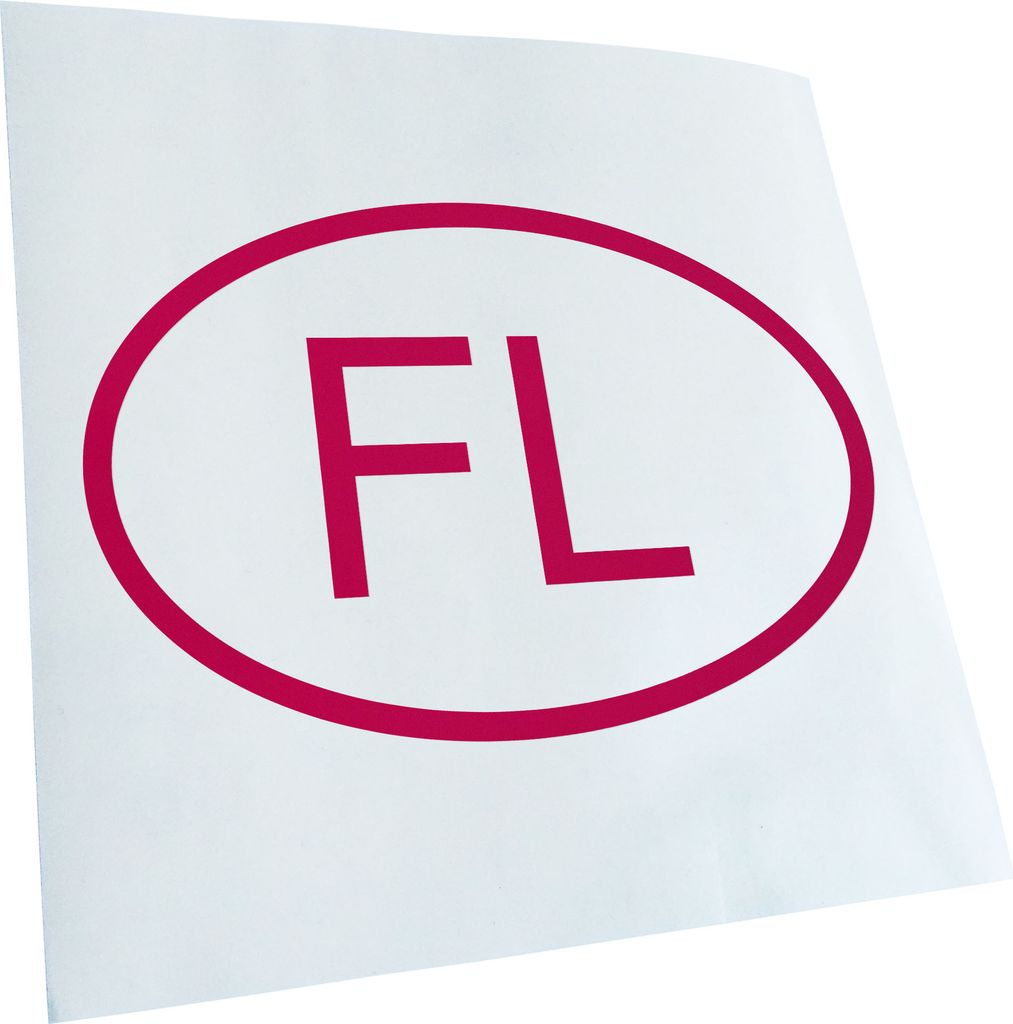 Kiwistar - Autoaufkleber - Liechtenstein FL Heckscheibe - Aufkleber für Auto Kfz Fahrrad, LKW, Truck Mofa