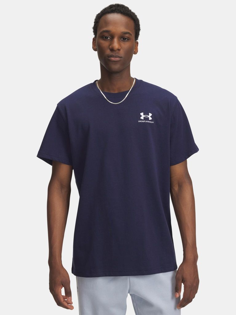 Under Armour UA Herren-T-Shirt mit M-Logo-Aufdruck, schweres Material, Kurzarm XXL