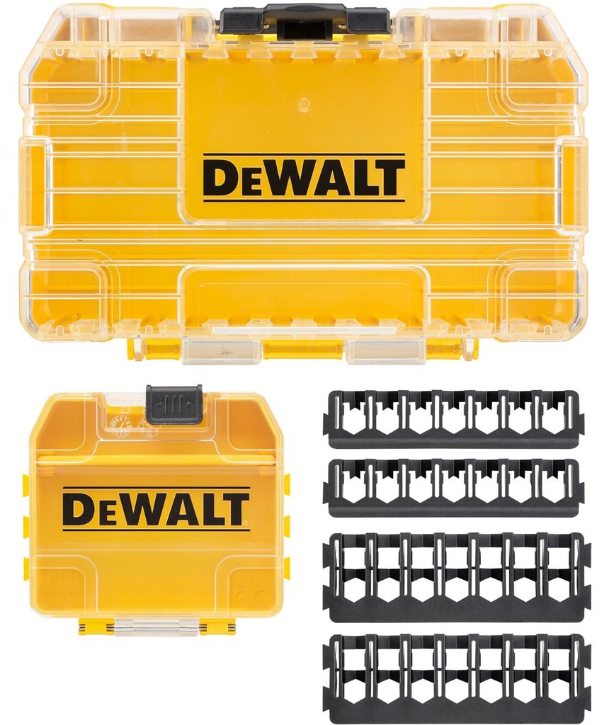 DEWALT Kleiner TOUGHCASE™ Koffer inkl. Schüttbox und Produktbild 