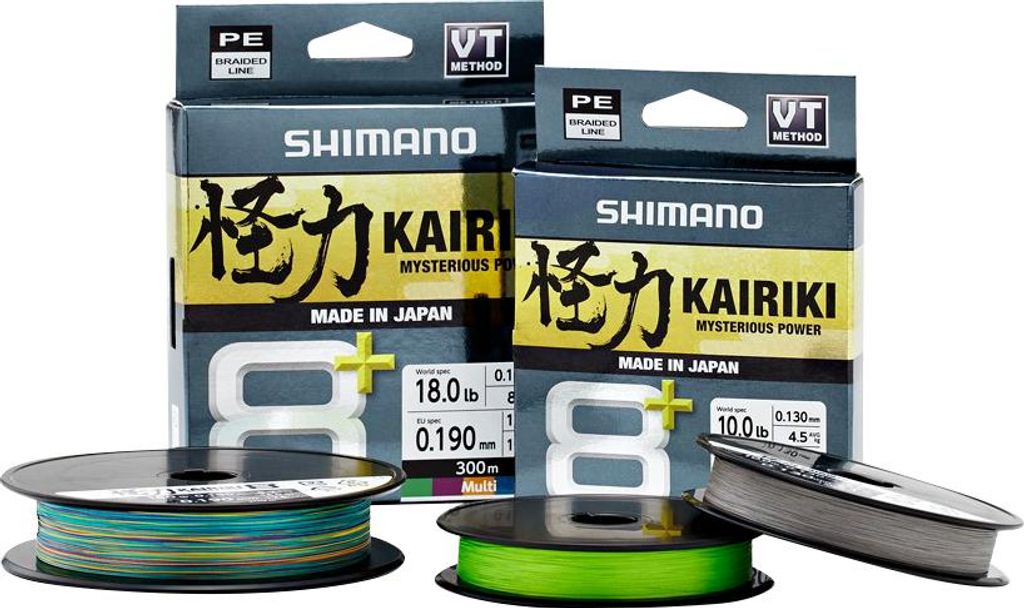 SHIMANO Kairiki 8+, 300m, 0,32mm, 37.1kg / 81,79lbs, gris, Image du produit 