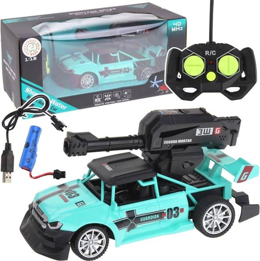 Auto telecomandata con lanciatore che spara palline di gel Immagine del prodotto 