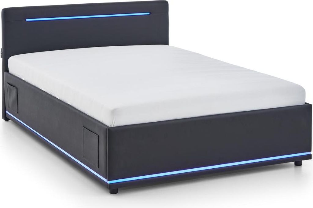 Meise Möbel Circle Polsterbett mit LED Beleuchtung inkl. Bettkasten