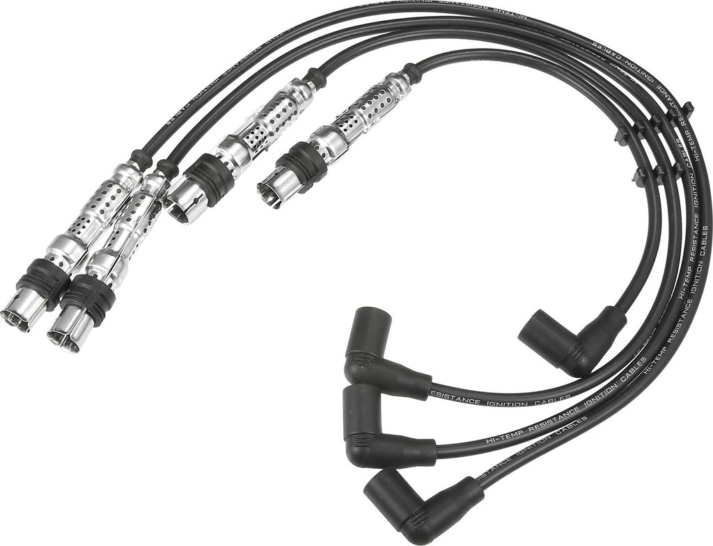 Zündkerzen-Spulen-Kabel Zündspulen-Harnisch 7mm passend für VW Beetle Golf Jetta Nr. 06A905409F/06A905409L/06A905409P - Packung mit 4