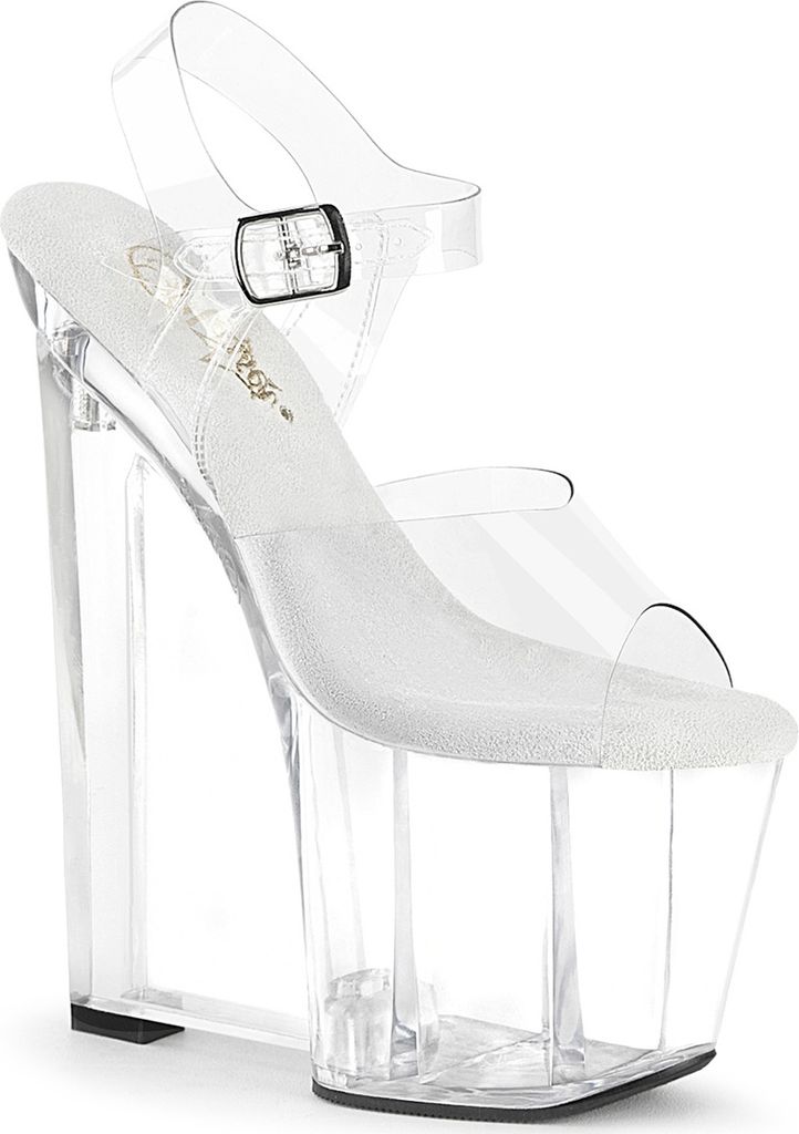 Pleaser AMAZE-808 Plateau Sandalen Transparent EU 40