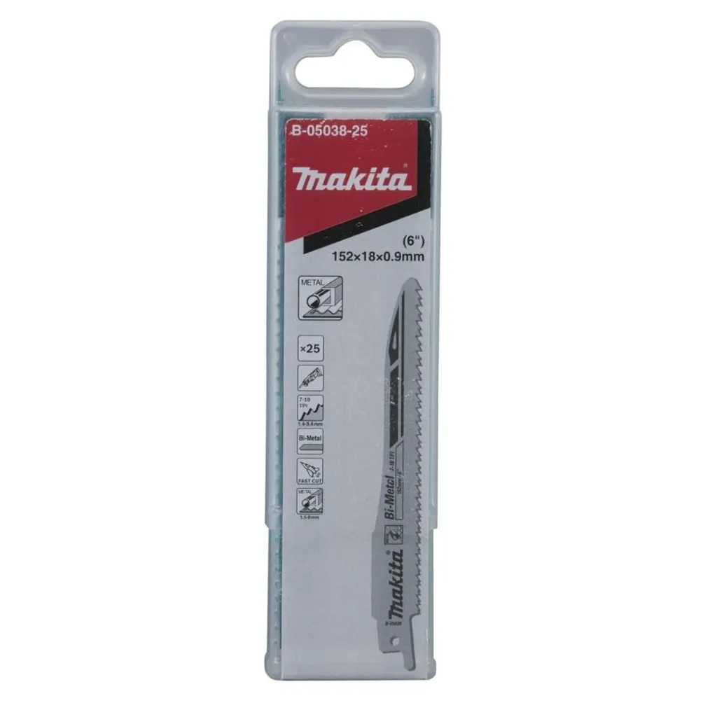 Lame Makita 152mm Super Express Bi-Metallo - Stock 25 Pezzi 7-18 TPI
