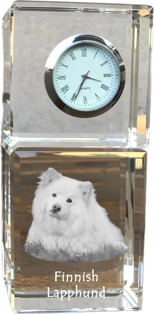 Orologio Cristallo Finnish Lapphund Personalizzato Art-Dog | Idea Regalo