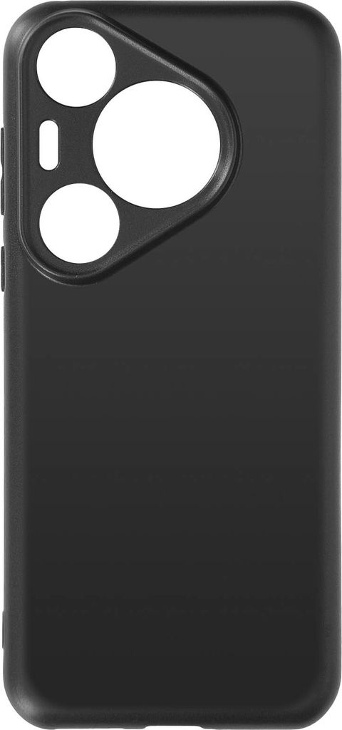 Avizar, Soft Touch Hülle Silikon Huawei Pura 70 Pro, matte Rückseite, Schwarz