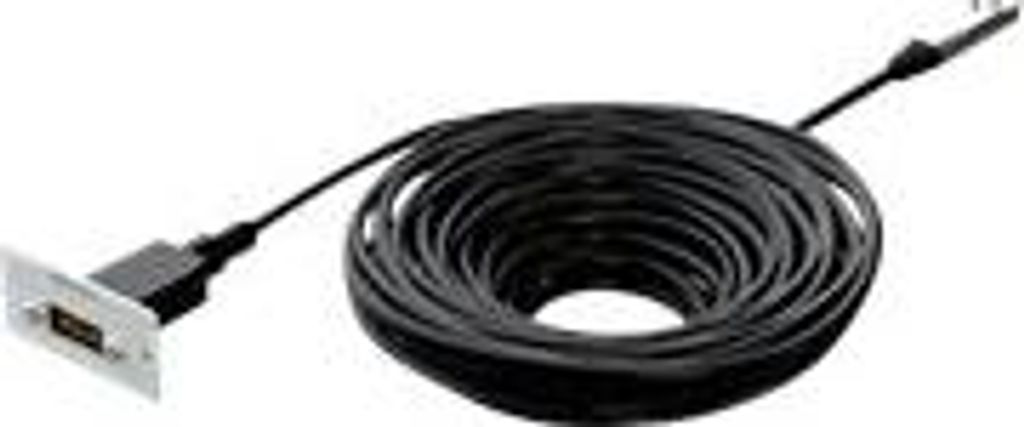 Kindermann Konnect 50 alu - Highspeed - HDMI-Kabel mit Ethernet - HDMI weiblich Paneel montierbar zu 19 pin micro HDMI Type D männlich gerade - 10...