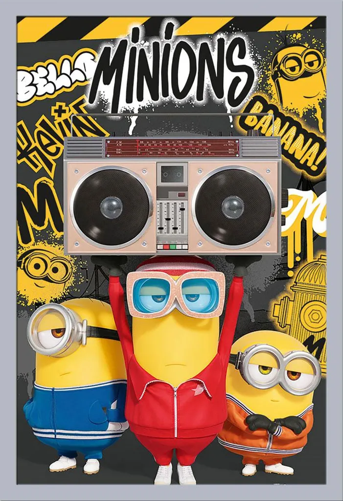 Poster Minions Gru's Crew Incorniciato | Cornice Shinsuke Argento