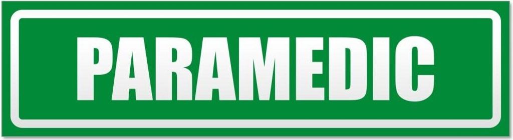 Kiwistar Paramedic invertiert Magnetschild Schild magnetisch - 30cm Grün - Magnetfolie für Auto PKW Kfz