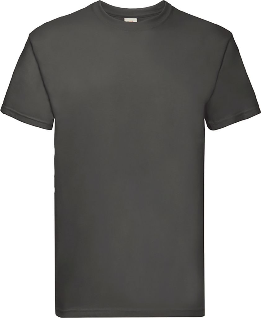 Fruit Of The Loom Herren Super Premium Kurzarm T-Shirt BC333 (XL) (Helles Graphitgrau)