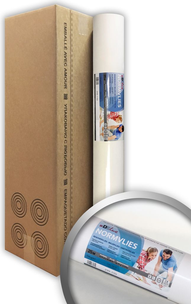 NORMVLIES 150 g Renoviervlies 1 Karton 4 Rollen 75 m2 Produktbild 
