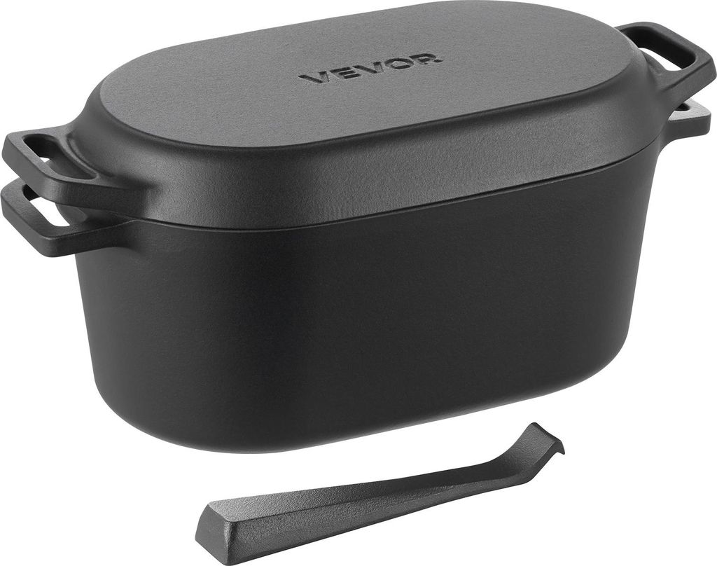 VEVOR Cocotte en fonte émaillée, 3,31 L Dutch Oven pour Image du produit 