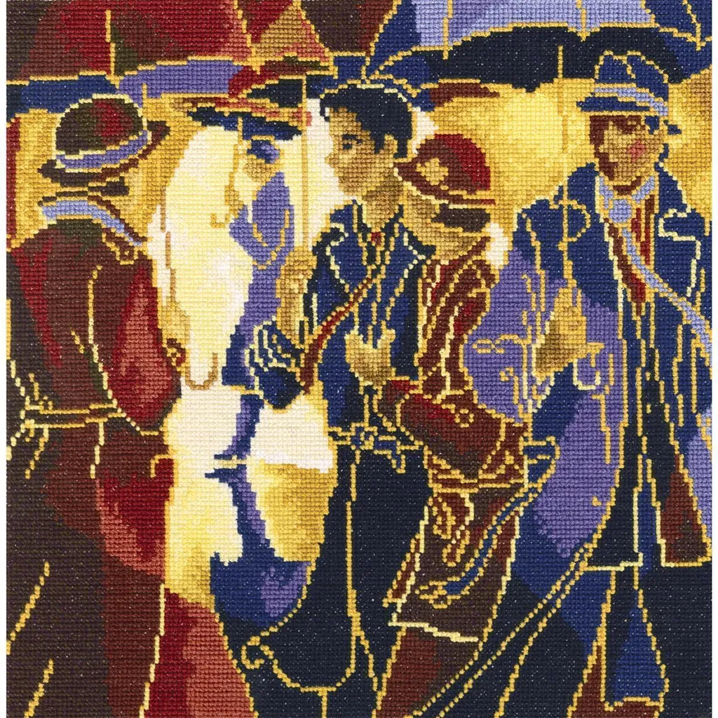 Kit Point de Croix Compté RTO Soleil Pluie M379 - Broderie Art 24x24 cm