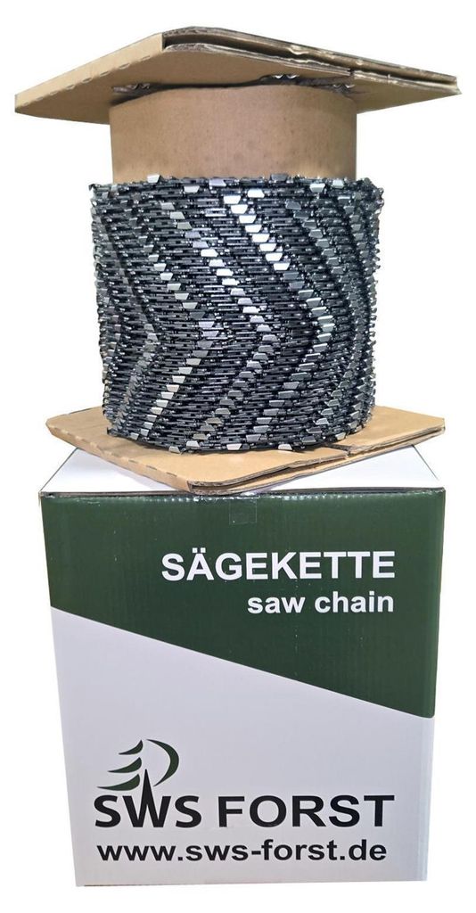 SWS Forst Sägekette 325 1,5mm Halbmeißel Rolle 100 Fuss 1848 Treibglieder