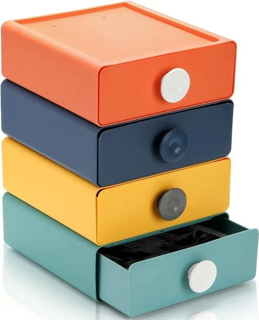 Organiseur de bureau en plastique avec pochettes pour fournitures
