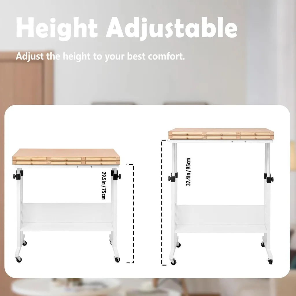 Fini le mal de dos avec cette table de puzzle réglable et mobile XL - 3