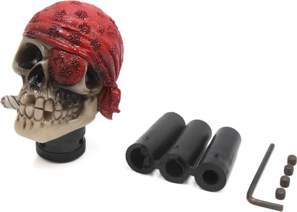 rot beige Totenkopf-Form manš¹ll Gangschaltung Schaltknauf Hebelschalter fš¹r Auto DE de