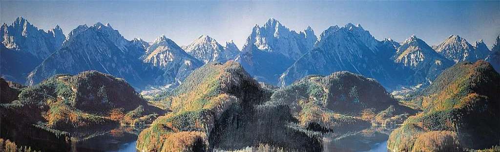 Décor de Fond Neuschwanstein Faller 180512 pour Créer de la Profondeur