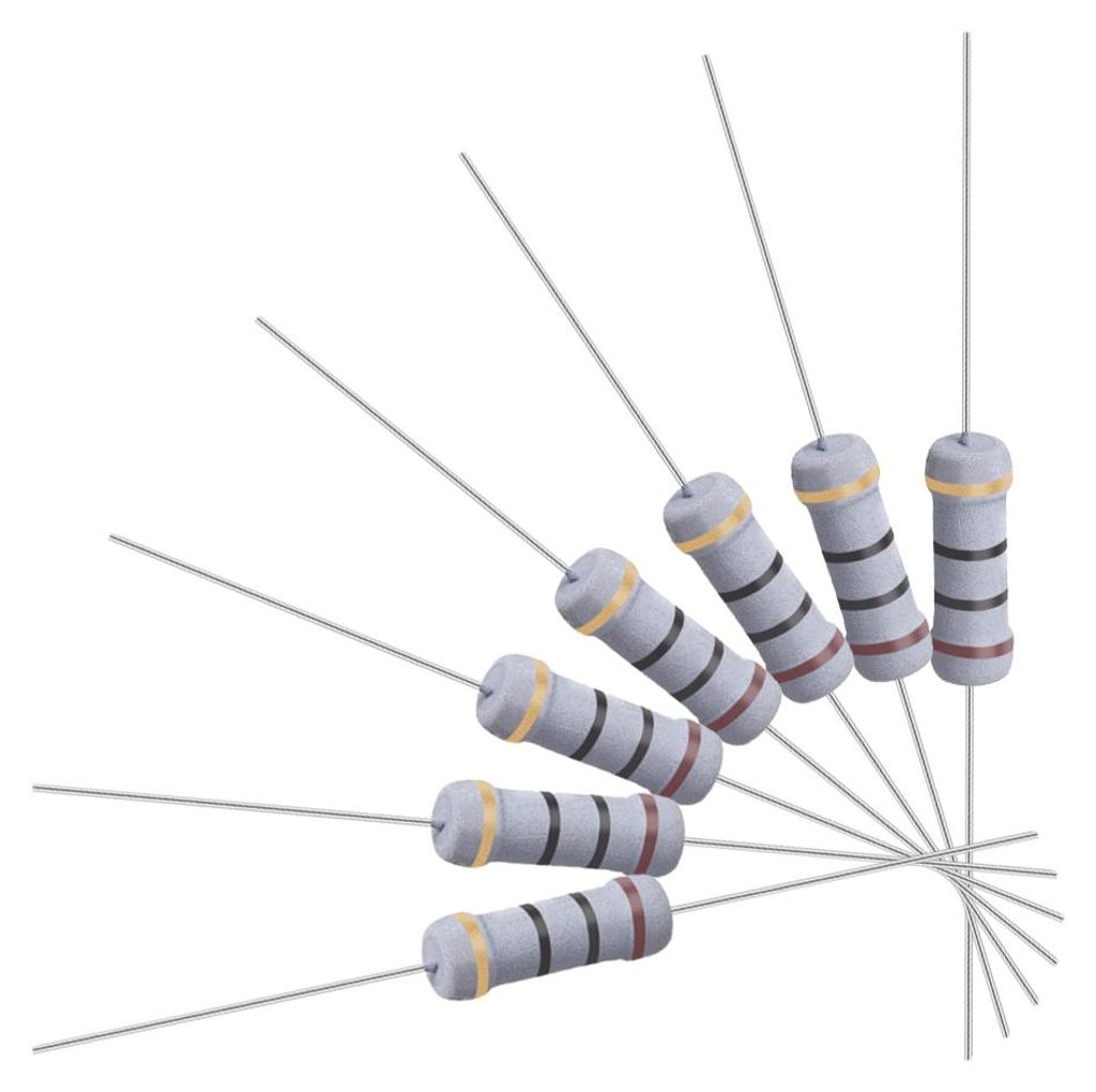 50 Stš¹cke 1 Watt Metalloxidschichtwiderstand Axiale Fš¹hrung 10 Ohm ¡À 5% Toleranz