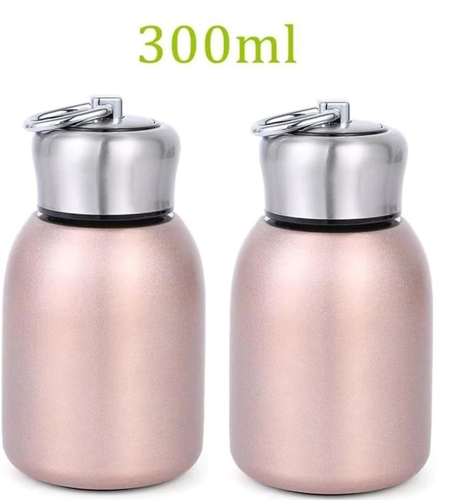 2er Set Mini Thermoskanne Edelstahl 300 ml Isolierflasche Produktbild 