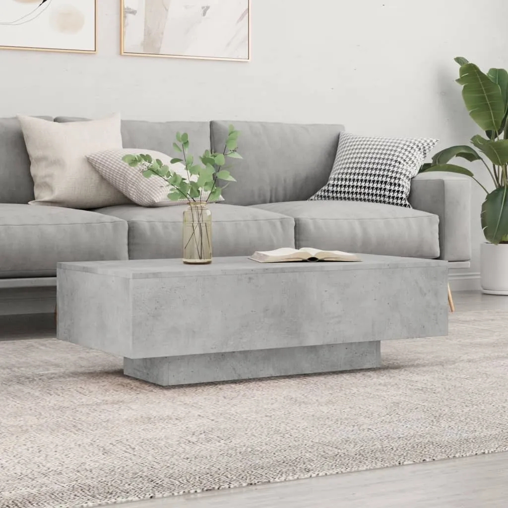 Tavolino Salotto Cemento Grigio 100x50x31 | The Living Store Resistente