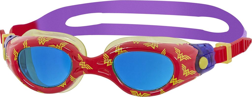 Zoggs - "Wonder Woman" Schwimmbrille für Kinder CS1116 (92-116) (Rot/Gelb/Violett)