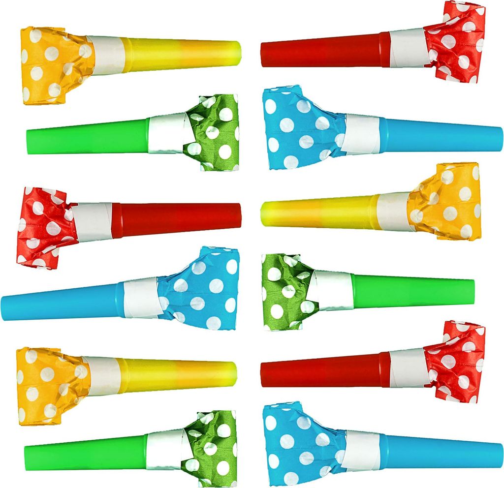 Set tromba aria accessori festa colorati - taglia unica Immagine del prodotto 