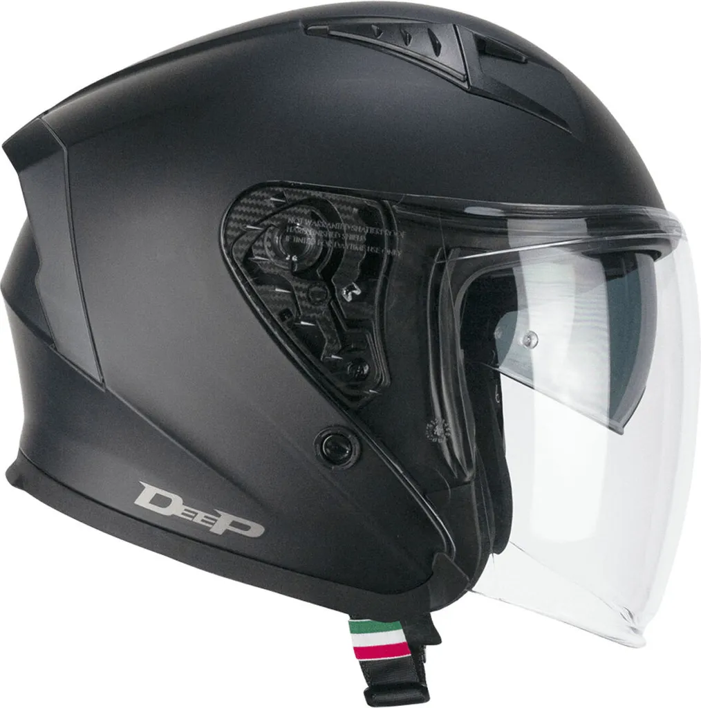 Casque Jet CGM 127A DEEP MONO Noir Mat Taille S - Protection Urbaine Homologué