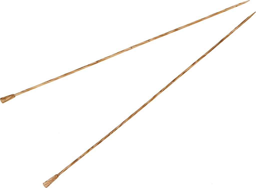 Handschmeichler! Stricknadeln edles Palmholz 35 cm, Gr. 3,0 mm