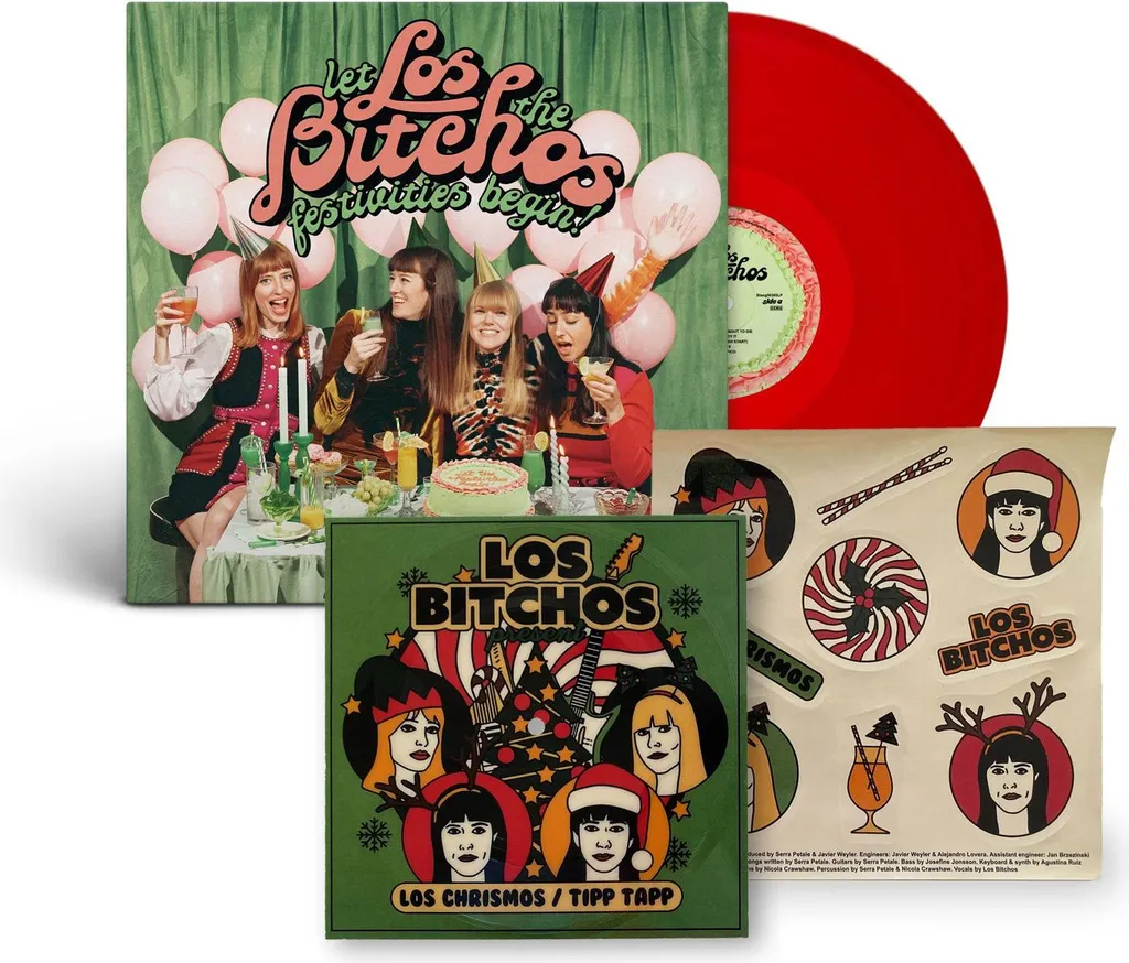 Los Bitchos Let The Festivities Begin Los Chrismos Vinyl Rouge Limité