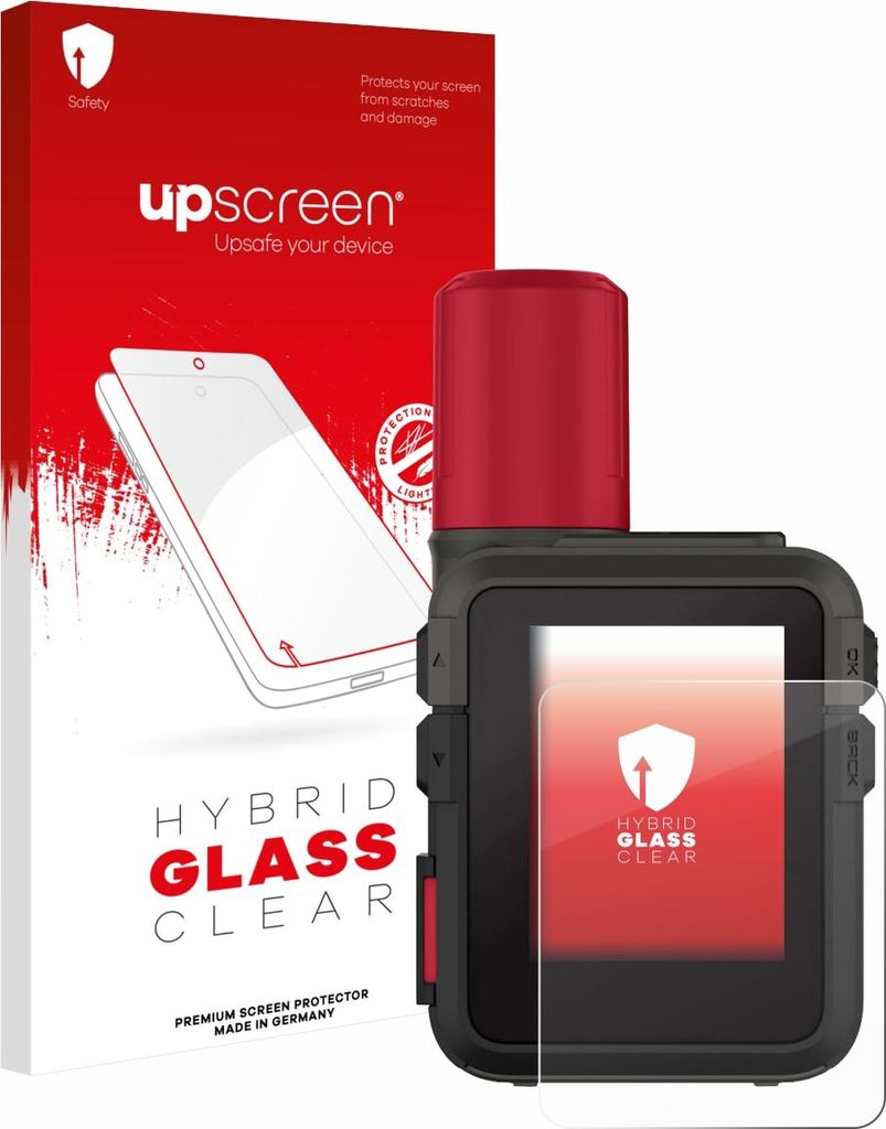 upscreen Schutzglas für Garmin inReach Mini 3 Plus Schutzfolie Panzer Folie Glas Display Schutz klar