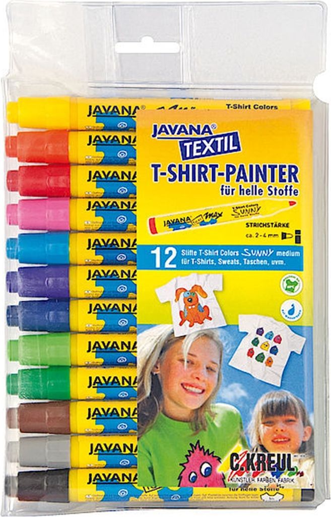 12 Stück JAVANA TEXTIL Stoffmalstift, 1 Stück Produktbild 