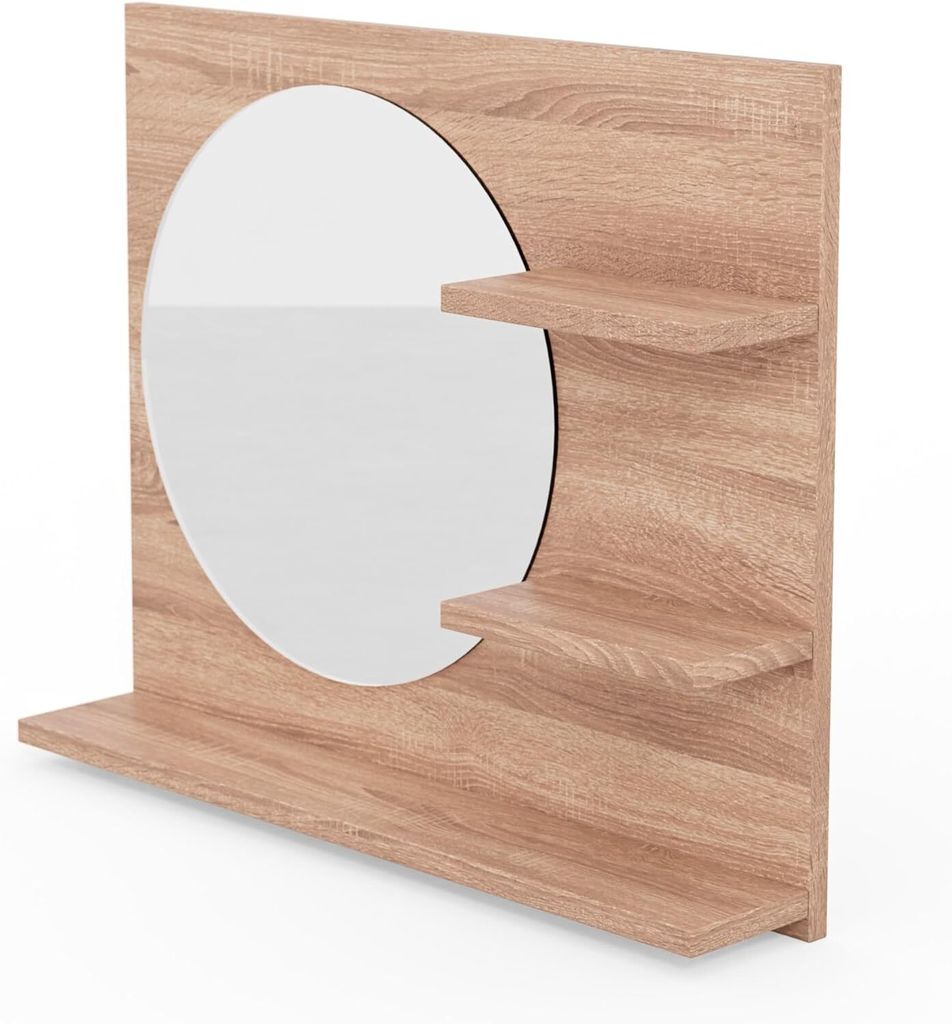 Nástěnné zrcadlo 60 cm x 50 cm Koupelnové zrcadlo s Obrázek produktu 6