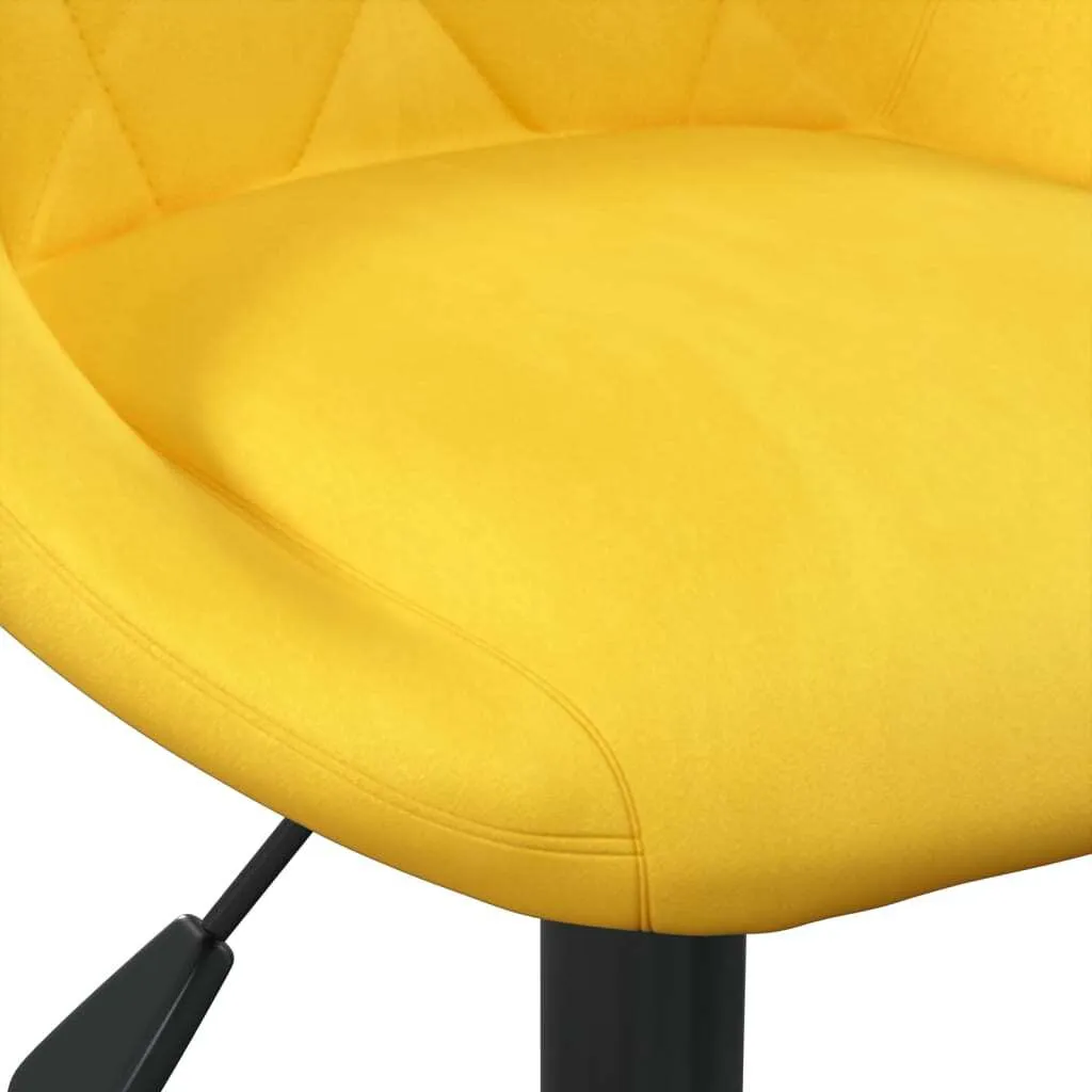Sedia Ufficio SYFAX™ Senape: Velluto Soft e Altezza Regolabile - 4
