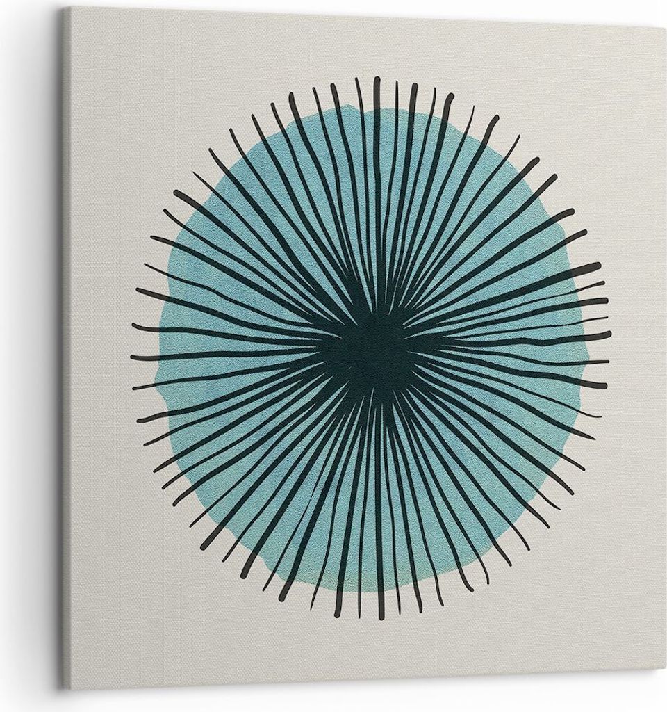 Bild auf Leinwand - Leinwandbild - Einteilig - Auge Abstraktion Modern - 50x50cm - Wand Bild - Wanddeko - Wandbilder - Leinwanddruck - Bilder - Wan...
