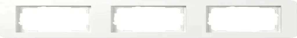 Plaque de finition triple Gira E1 blanc mat 3 postes pour interrupteur
