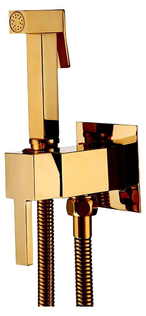 Handsprüher, quadratisch, verdeckt, for Stoffwindeln, Wandmontage, Messing-Sprühgerät for Toilette, Messingventil, Handsprüher for Toilette, ge...