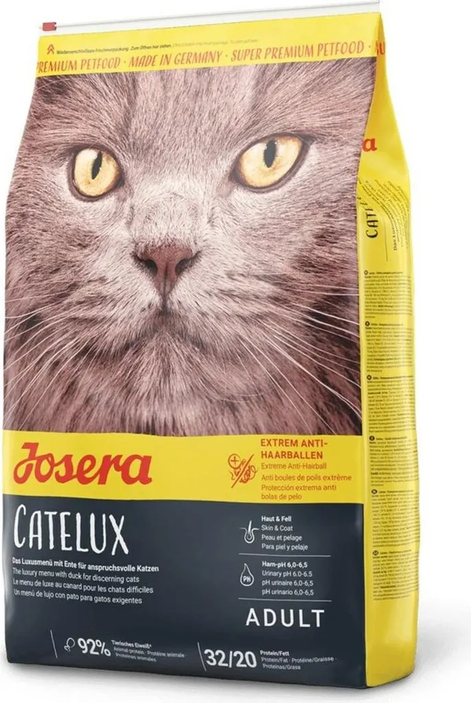Josera Catelux 10kg: Alimentazione Naturale per Gatti a Pelo Lungo
