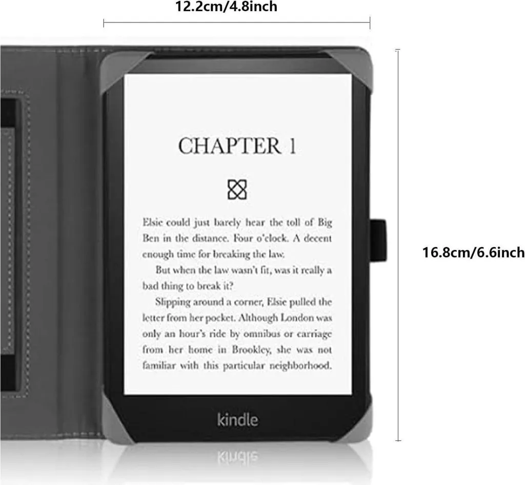 Lire en voyage avec l'étui liseuse 6 pouces universel Menthe et support