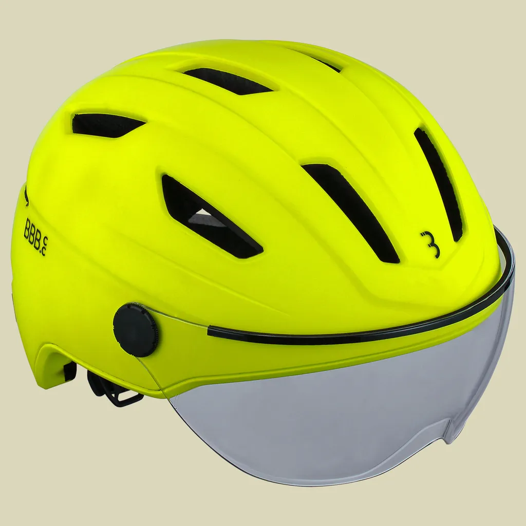 Casque de cyclisme avec visière BBB Move Face Shield jaune néon M - 4