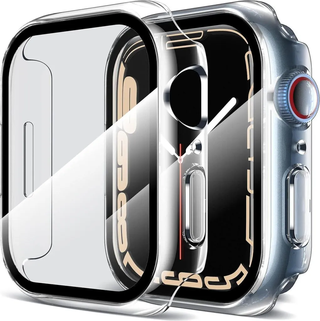 2x Bumper Apple Watch 41mm Serie 9/8/7: Protezione Sport Antigraffio