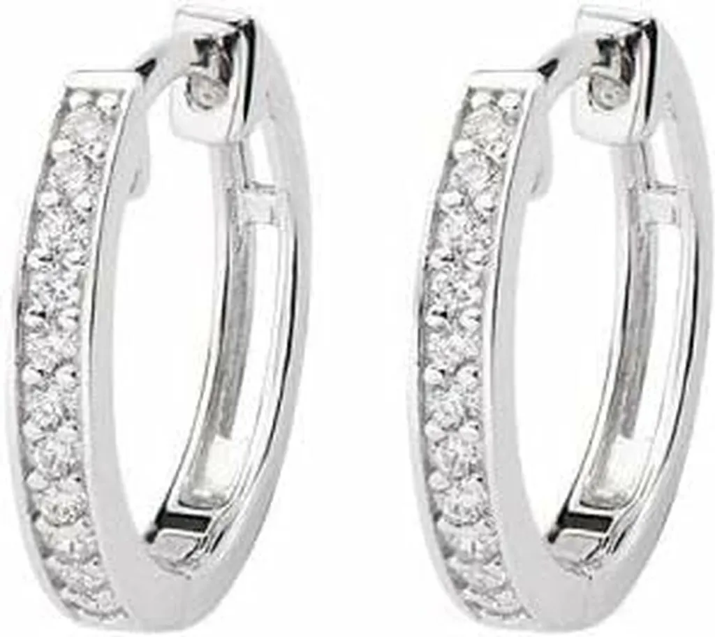 Boucles d'oreilles Amen pour Femme : Bijoux Chic en Argent et Zircons