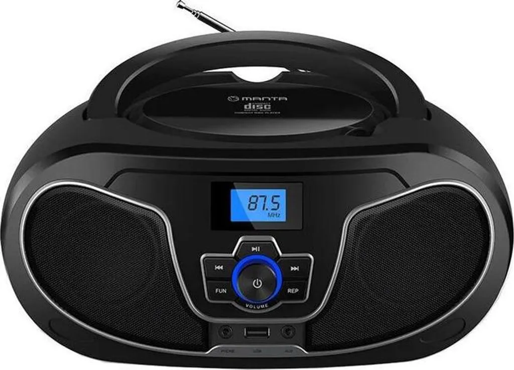 Manta BBX007 Radio Portatile Bambini e Anziani CD Bluetooth USB