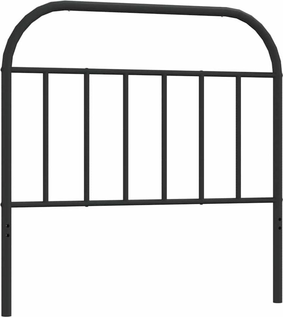 vidaXL Ersatz-Kopfteil Metall Schwarz 100 cm
