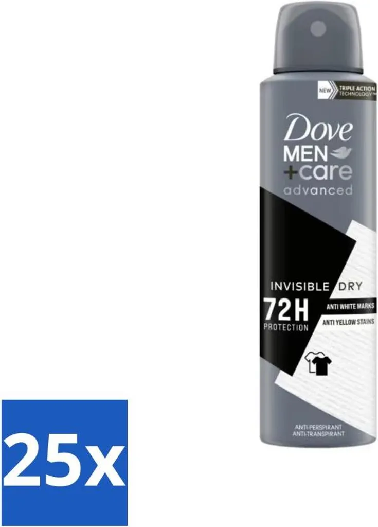 Deodorante Uomo Dove Men+Care Invisible Dry Spray 25x150ml Offerta